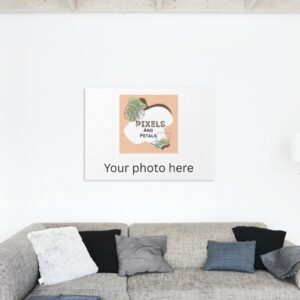 Create your own Custom Canvas Wall Art by uploading your photo. Printed on high-quality canvas, stretched over a wooden frame, and available in multiple sizes—ready to hang and enjoy.