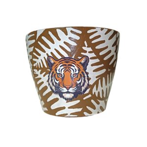 Custom Painted Terracotta Pots and Saucers | Unique Hand-Painted Designs | Detailed Designs