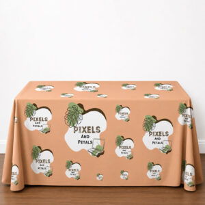 Custom printed flat table cloths